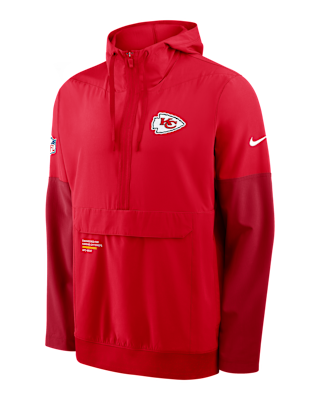 Мужская куртка Kansas City Chiefs Well Rounded Anorak Nike NFL 1/2-Zip Hooded