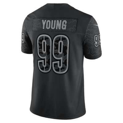 NFL Washington Commanders (Chase Young) Men's Game Football Jersey.