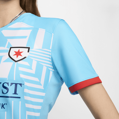 Jersey Nike Dri-FIT de la NWSL tipo réplica para mujer Chicago Red Stars 2024 Stadium Primary