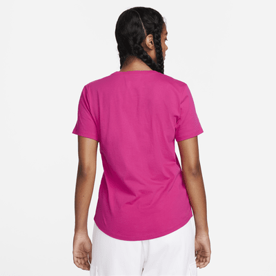 Women's Nike Sportswear Essentials Logo Tee, Size: XL, Pink