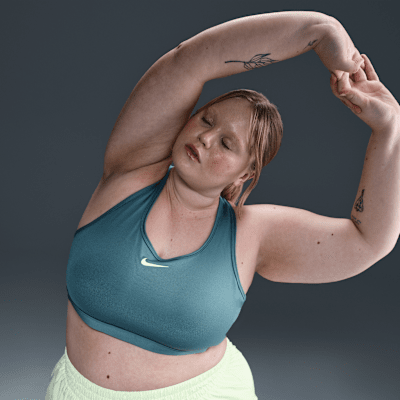 Nike Swoosh Medium Support Sport-BH mit Polster für Damen (große Größe)