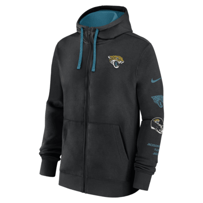 Jacksonville Jaguars Club Men's Nike NFL Full-Zip Hoodie