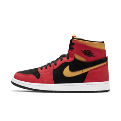 red high top nike shoes