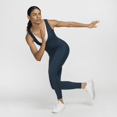 Nike One Fitted Rib cropped tanktop met Dri-FIT voor dames