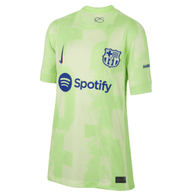 FC Barcelona 2024/25 Stadium Third Nike Replika-Fußballtrikot mit Dri-FIT-Technologie (ältere Kinder)