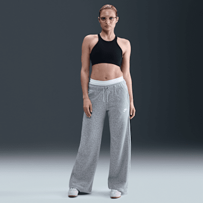 Nike Sportswear Club Fleece Women's Mid-Rise Wide-Leg Sweatpants