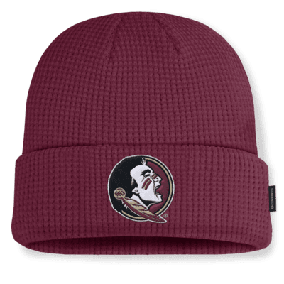 Gorro con dobladillo universitario Nike para hombre Florida State Seminoles Sideline Terra