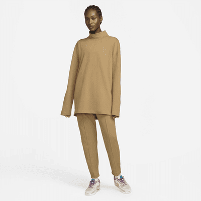 funnel neck fleece sweatshirt