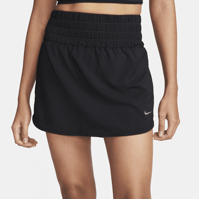 Skort Dri-FIT de tiro ultraalto para mujer Nike One