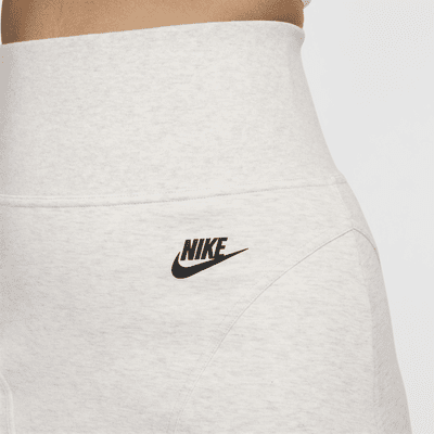 Minifalda de cintura alta para mujer Nike Sportswear Tech Fleece