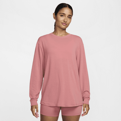 Playera de manga larga Dri-FIT para mujer Nike One Relaxed