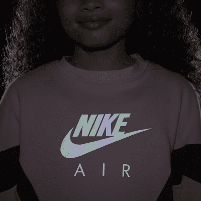 Sudadera de French Terry para niña talla grande Nike Air