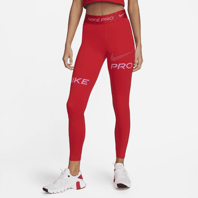 Nike Sportswear Womens Python Leggings CJ6353-677 Team Red-Size Large | eBay