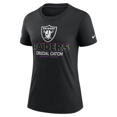 Playera Nike de la NFL para mujer Las Vegas Raiders Crucial Catch