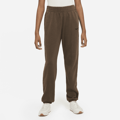 nike fleece joggers brown