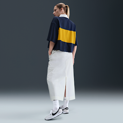 Nike Sportswear oversized polo met korte mouwen voor dames