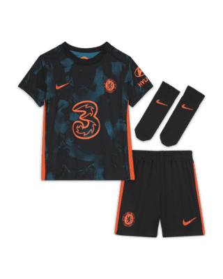 Nike 2021-22 Chelsea Third Jersey - Black/Teal/Orange M 