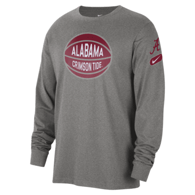 Playera de manga larga universitaria Nike para hombre Alabama Fast Break