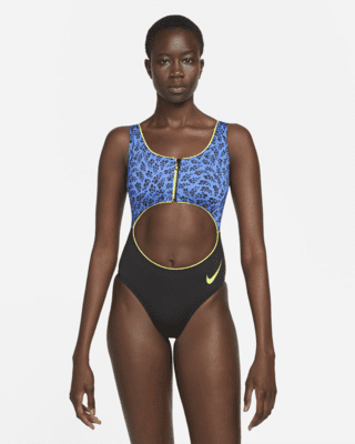 Женские  Nike Party Dots Cutout One-Piece Swimsuit