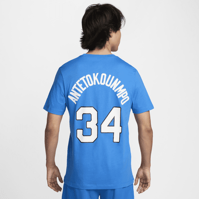 Playera de básquetbol Nike para hombre Giannis Antetokounmpo Greece