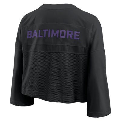 Baltimore Ravens Wide Receiver Jersey Fashion Women's Nike Dri-FIT NFL Cropped Top