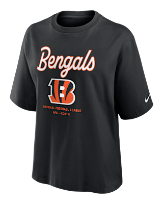 Женская футболка Cincinnati Bengals Essential Script Boxy Nike NFL