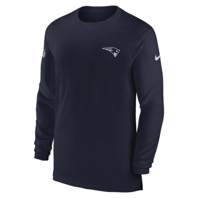 Men's New England Patriots Nike Black 2020 Salute to Service Sideline  Performance Long Sleeve T-Shirt