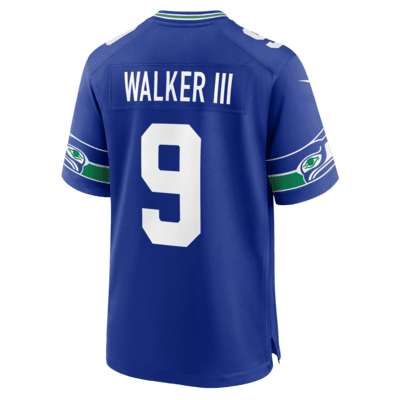 Jersey de fútbol americano Nike de la NFL Game para hombre Kenneth Walker III Seattle Seahawks