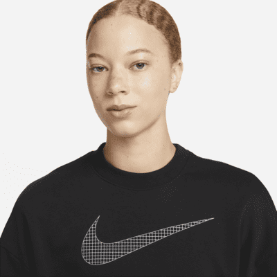 Nike Dri-FIT Get Fit Women's French Terry Graphic Crew-Neck Sweatshirt