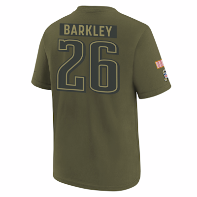 Saquon Barkley Philadelphia Eagles Salute to Service Big Kids’ Nike NFL T-Shirt