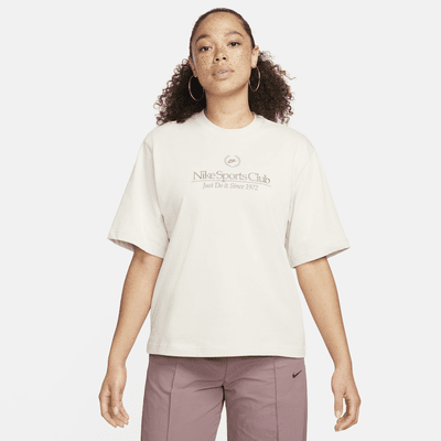 Nike Sportswear Kids' Essential Boxy Embroidered Swoosh T-Shirt