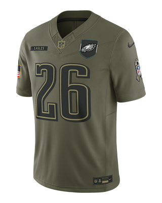 Мужские джерси Saquon Barkley Philadelphia Eagles Salute to Service Nike Dri-FIT NFL Limited Jersey