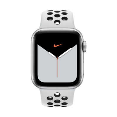 Boîtier en aluminium argent 40 mm Apple Watch Nike Series 5 (GPS + Cellular) avec Bracelet Sport Nike Open Box