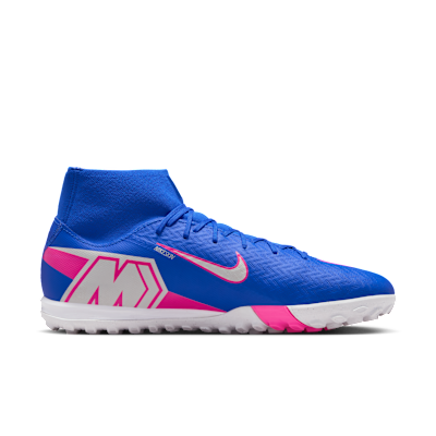 Tacos de fútbol para pasto sintético (turf) de corte high Nike Mercurial Superfly 10 Academy