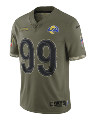 NFL Los Angeles Rams Salute to Service (Aaron Donald) Men's Limited  Football Jersey.