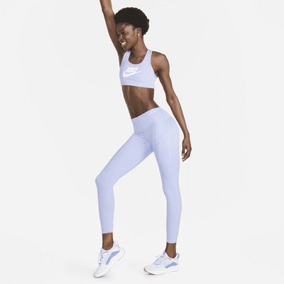 Nike Swoosh Run Women's Mid-Rise 7/8-Length Running Leggings. Nike HR