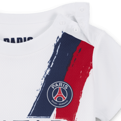 Divisa da calcio replica in 3 pezzi Nike Paris-Saint Germain 2024 Stadium per bebè e bimbo/a – Away