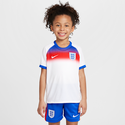 Primera equipación Stadium Inglaterra 2025/26 Equipación de tres piezas Replica Nike Football - Niño/a pequeño/a