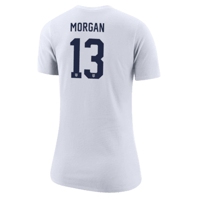 Playera de fútbol Nike para mujer Alex Morgan USWNT