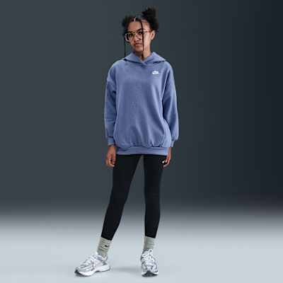 Huvtröja Nike Sportswear Club Fleece i oversize-modell för ungdom