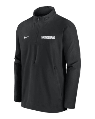 Мужская куртка Michigan State Spartans Sideline Coach Nike College 1/2-Zip Hooded