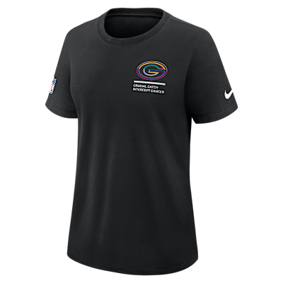 Playera Nike Dri-FIT de la NFL para mujer Green Bay Packers Crucial Catch
