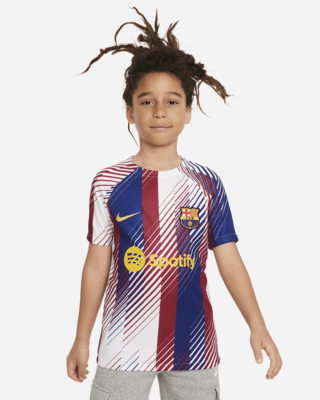 FC Barcelona Academy Pro Third Big Kids' Nike Dri-Fit Soccer Pre-Match Top