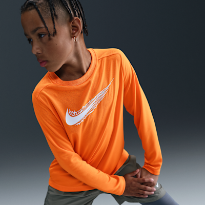 Nike Multi Big Kids' (Boys') Dri-FIT Long-Sleeve Top