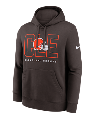 Мужское худи Cleveland Browns Busted Play Club Nike NFL Pullover Hoodie