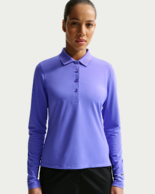 Женские  Nike Golf Club Dri-FIT UV Long-Sleeve Golf Polo