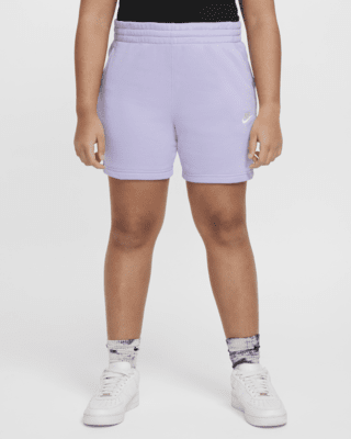 Подростковые шорты Nike Sportswear Club Fleece Big Kids' (Girls') 5" French Terry Shorts (Extended Size)