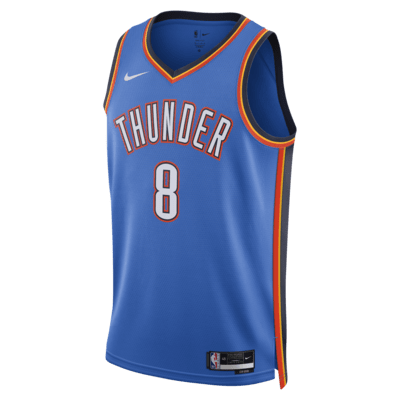 Jersey Nike Dri-FIT de la NBA Swingman para hombre Oklahoma City Thunder Icon Edition 2022/23