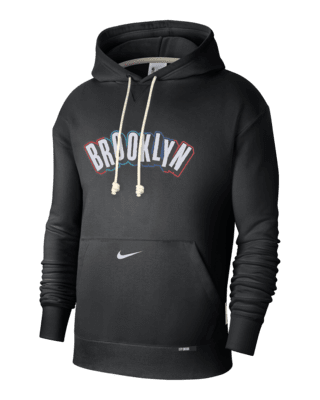 Мужское худи Brooklyn Nets Standard Issue City Edition Nike Dri-FIT NBA Courtside Hoodie