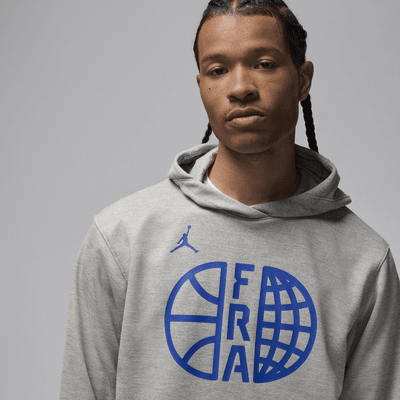 Felpa da basket in fleece con cappuccio Nike Francia Practice – Uomo